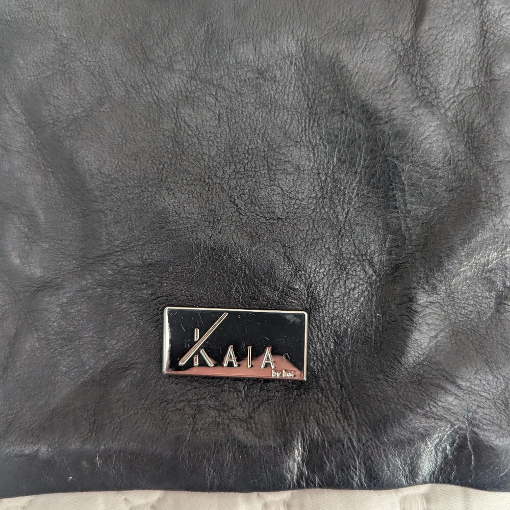 KAIA Los Angeles Leather Crossbody Pouch Phone Bag